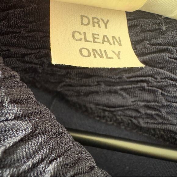 Vintage 1980s David Warren Union Label Dress Drop Waist Polka Dot bow sleeve EUC - Picture 11 of 12